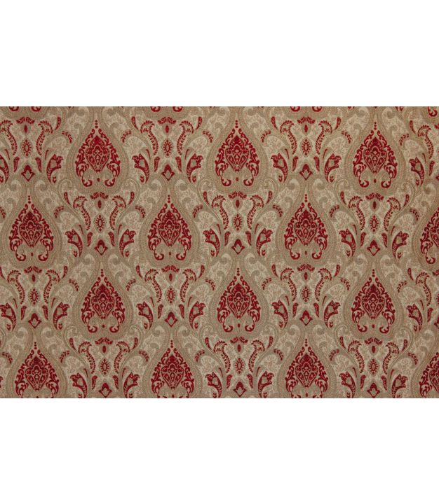 Damask Chenille Red