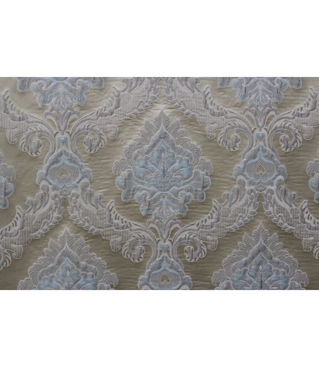 Alexandra Puffed Damask Light Blue