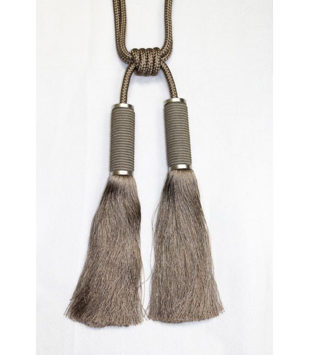 Oval Tassel Taupe