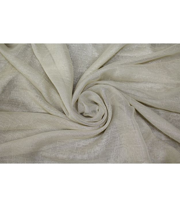 Lame 110" Wide Sheer Ivory