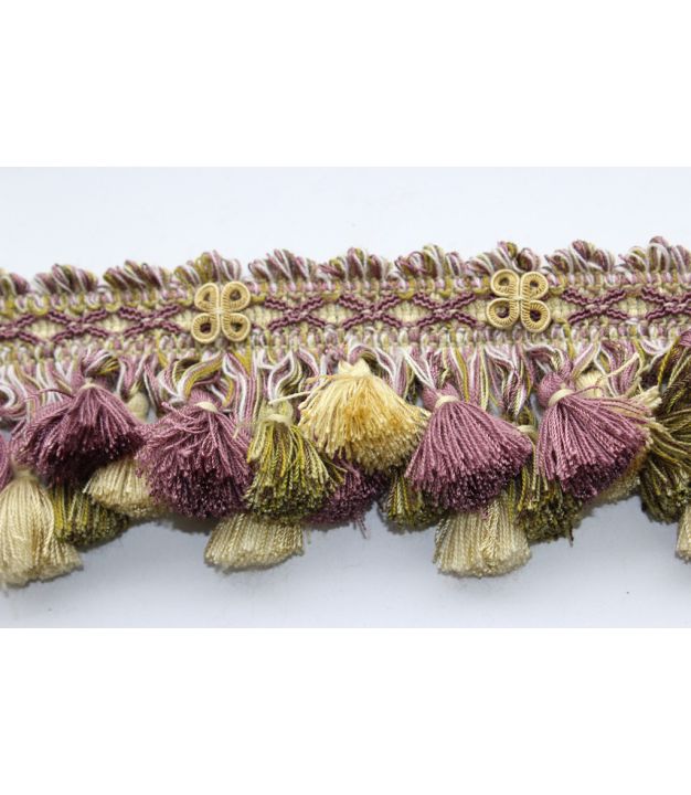 Venice Tassel Trim 8373 Purple Green
