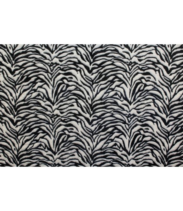 Faux Fur Zebra Black/White