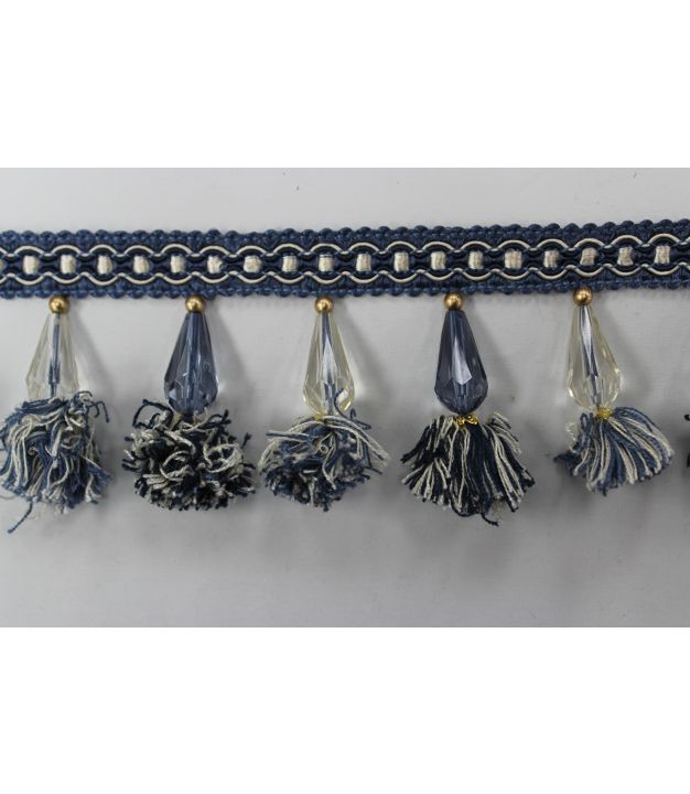 Gimp W/ Beads Exp-5 Blue