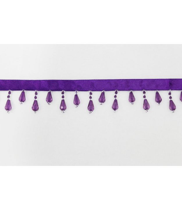 Dazzling Beads on Ribbon Amethyst WTBF 104
