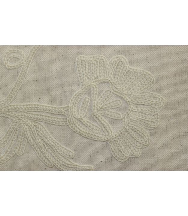 Crewel on Cotton K-2 White
