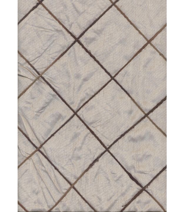 Faux Silk Trellis Cream