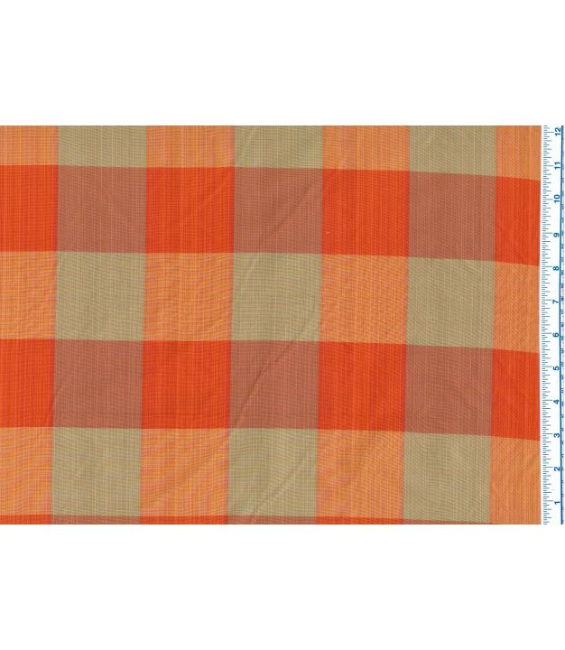 Taffeta Strea Check Red/Taupe Rep 5 Inches