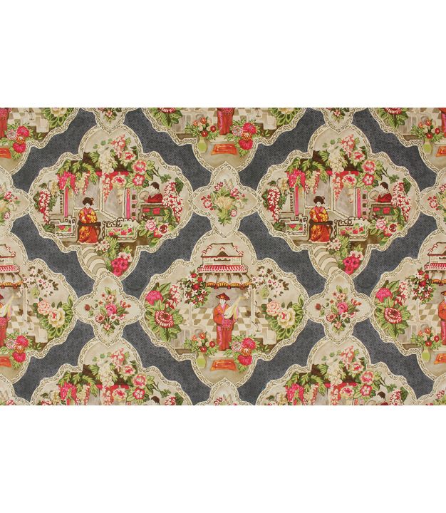 P Kaufmann Teahouse Toile Raven