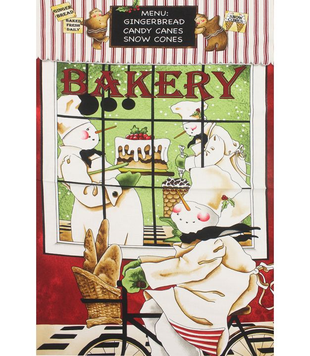 Quilting Treasures Tidings of Joy J. Wecker Frisch Bakery Window 23.5" x 45"