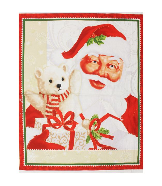Quilting Treasures Jolly Old St. Nick Square 35.5" x 45"