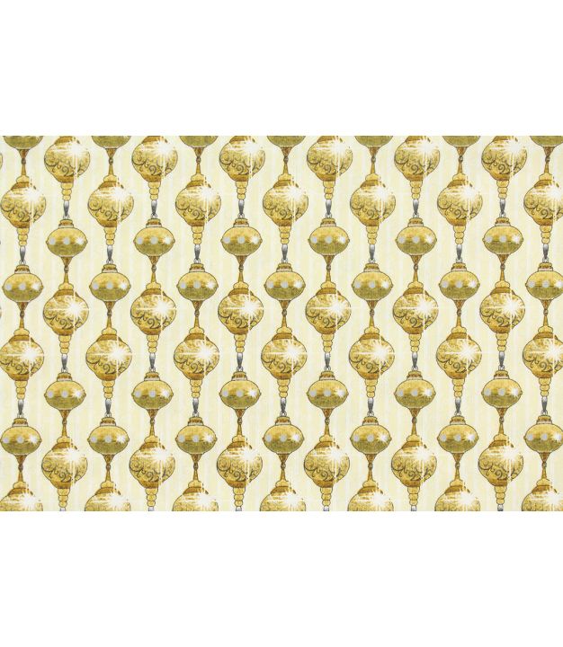 Quilting Treasures Golden Holiday Cream/Gold