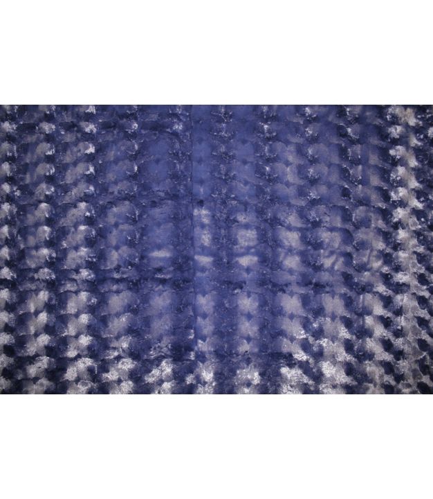 Faux Fur Circular Navy