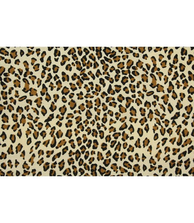 Baby Cheetah Tan 45" Cotton Print