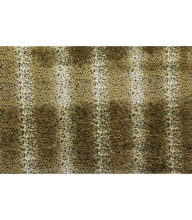 Faux Fur Leopard Gold