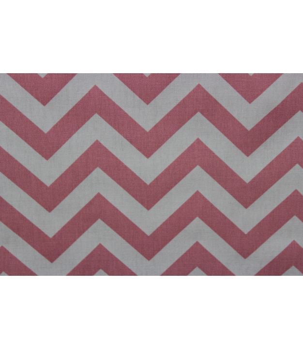 Premier Prints Zig Zag Baby Pink/White