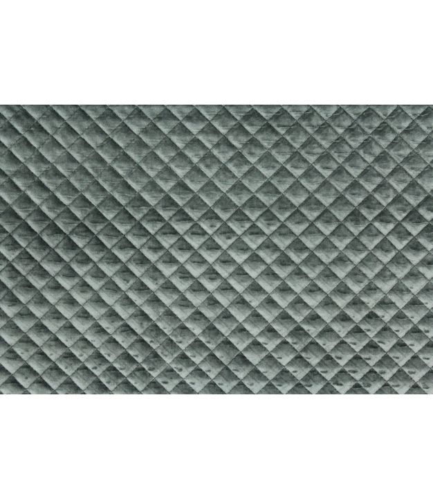 Quilted Velvet Diamond Charcoal