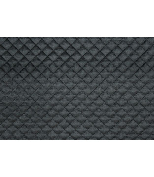 Quilted Velvet Diamond Noir