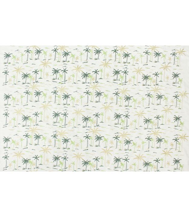 Maui Palm Embroidery Green