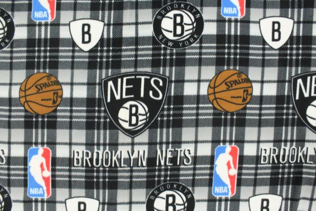 Brooklyn Nets Fleece Print Grey