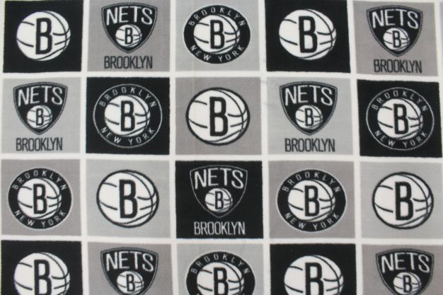 Brooklyn Nets Block Fleece Gray