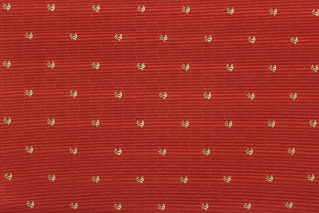 Le Coq Red  Embroidered Rooster