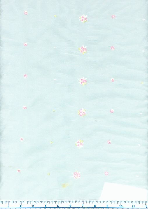 TAFFETA EMBROIDERY EL-2418 WHITE