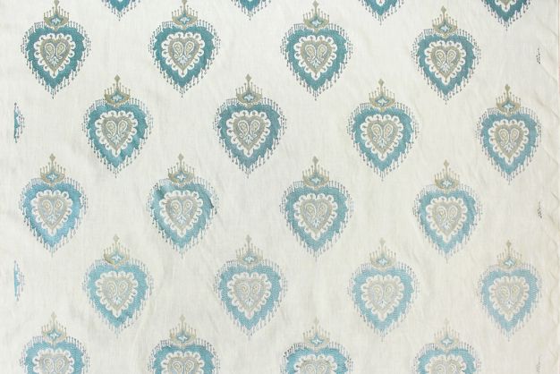 Max Ikat Ivory/Teal