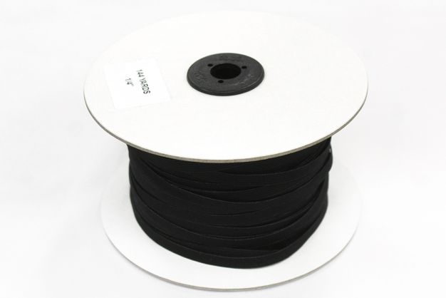 1/4" Elastic Black 144 yards