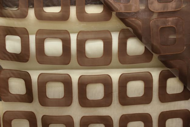 Florence 24 Chocolate Square Sheer 114 Inch