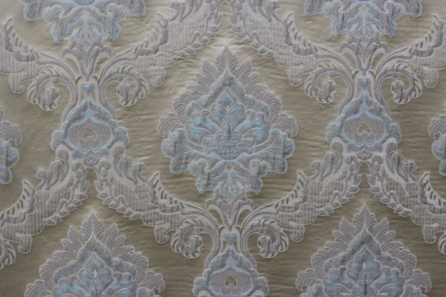 Alexandra Puffed Damask Light Blue