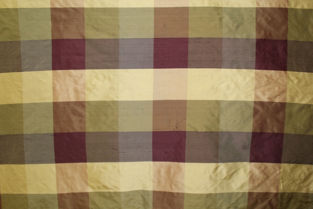 Dupioni Plaid Plum Taupe 4In Color 1