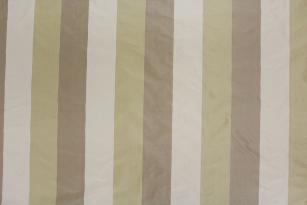 Taffeta Stripe 4 inches Gold Cream Taupe
