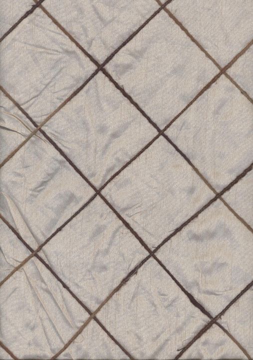 Faux Silk Trellis Cream