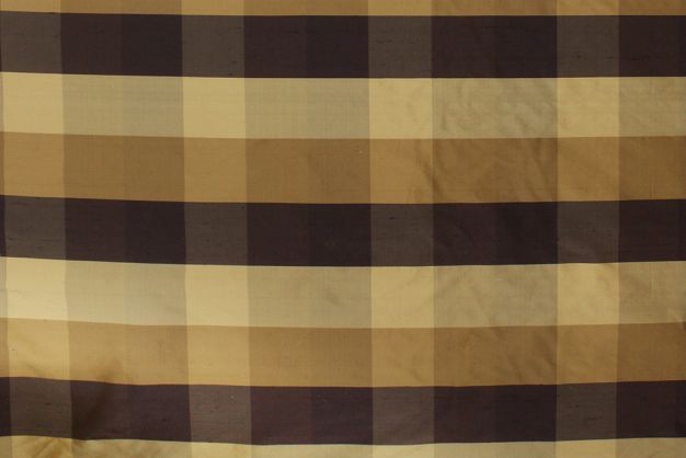 Silk Shantung Check 3Q/20023 SH/009 Plum/Gold