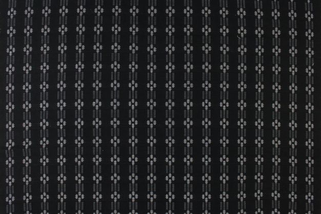 Cross Hatch White on Black