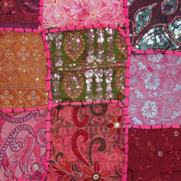 Recycled Sari Quilts Vag 224 Grapes