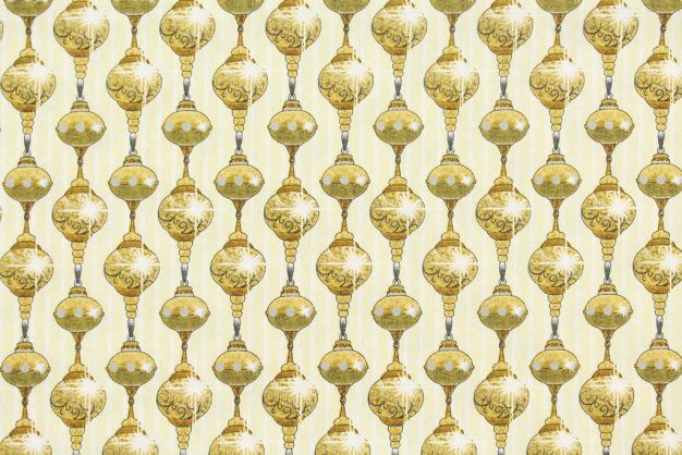 Quilting Treasures Golden Holiday Cream/Gold