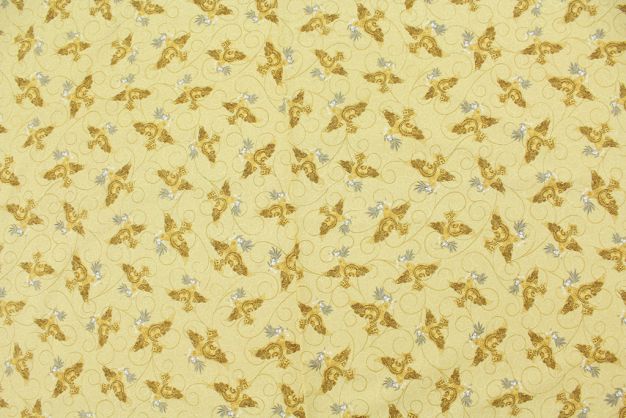 Quilting Treasures Golden Doves Cream/Gold