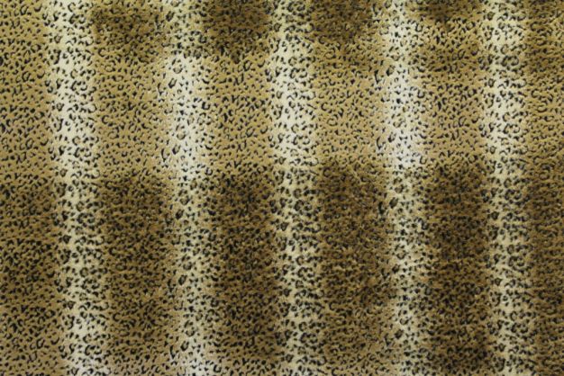 Faux Fur Leopard Gold