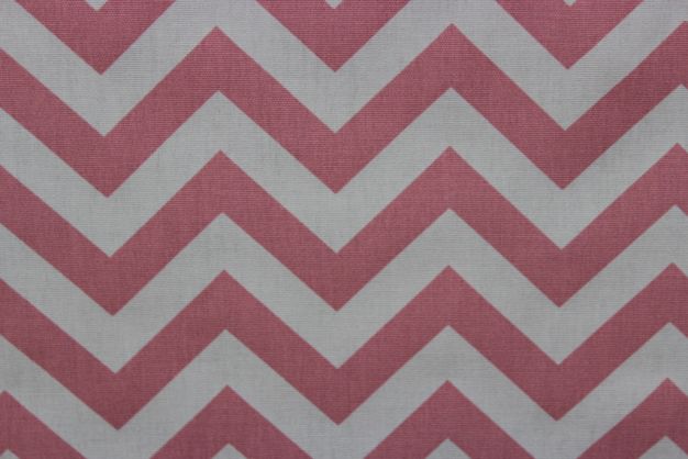 Premier Prints Zig Zag Baby Pink/White