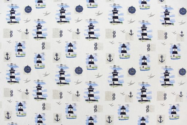 Lighthouse Scene Bleu