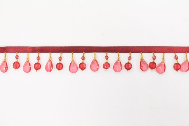 Bead Fringe BB-900 17-10 Red