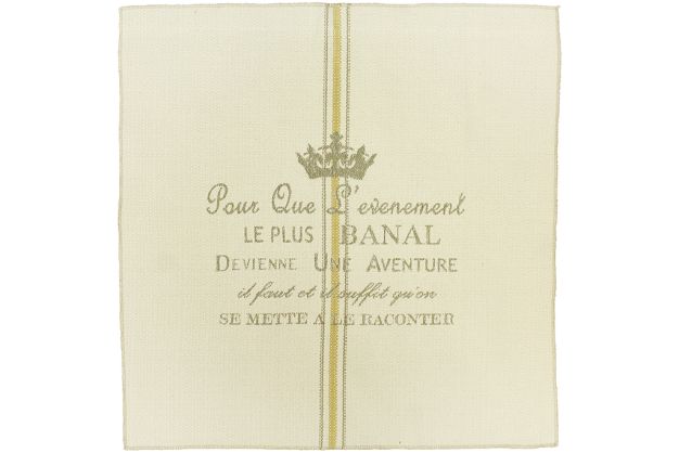 Pour Que L'evenement parchment linen, gold, gray
