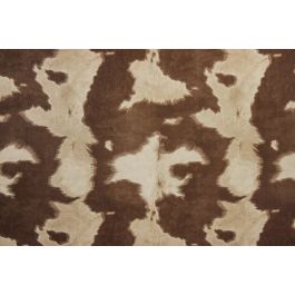 White & Brown Cow Print Suede Fabric, Hobby Lobby
