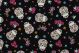 Day of the Dead with Glitter Black Multi DT-5195-7C-1