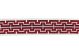 Pensri 4 Inch Tape Ivory/Red
