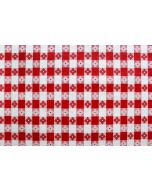 Tavern Check 54" Wide Red/White Fleece Back