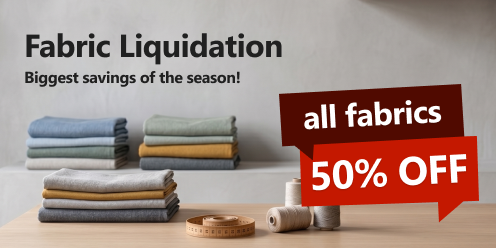 Fabric Clearance sale 50% off