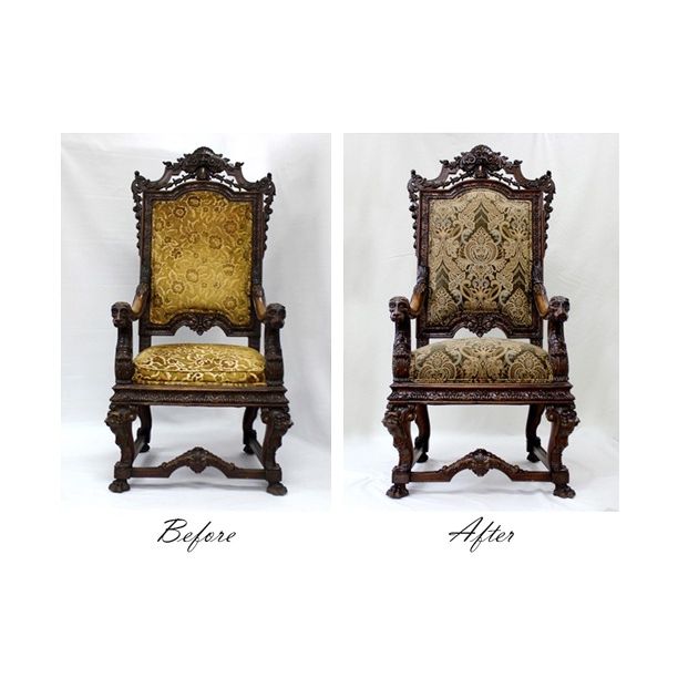 Reupholsterd Chair11