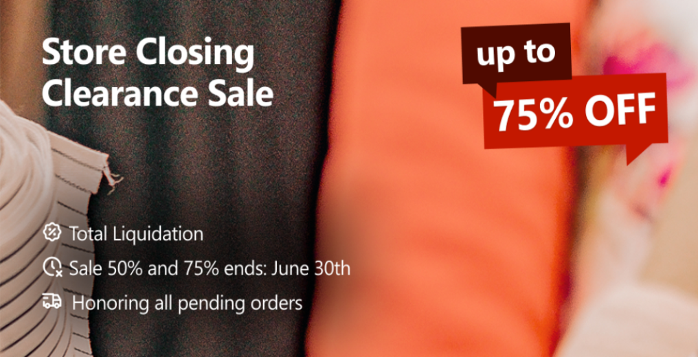 Fabric mill clearance sale